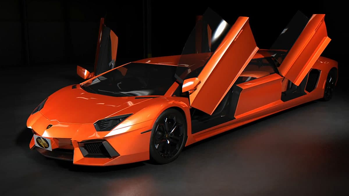 Lamborghini Limousine - First Look at the Aventador Stretch 