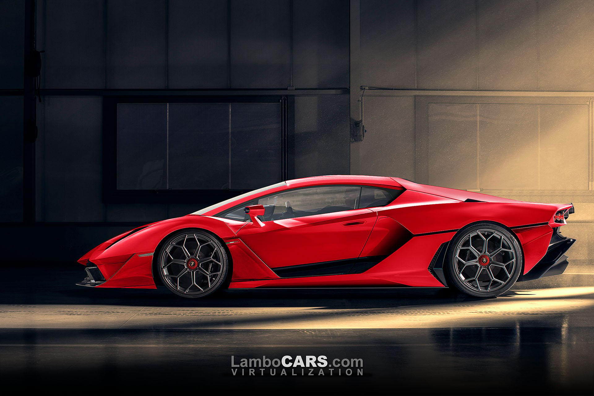 lamborghini 2022 aventador red