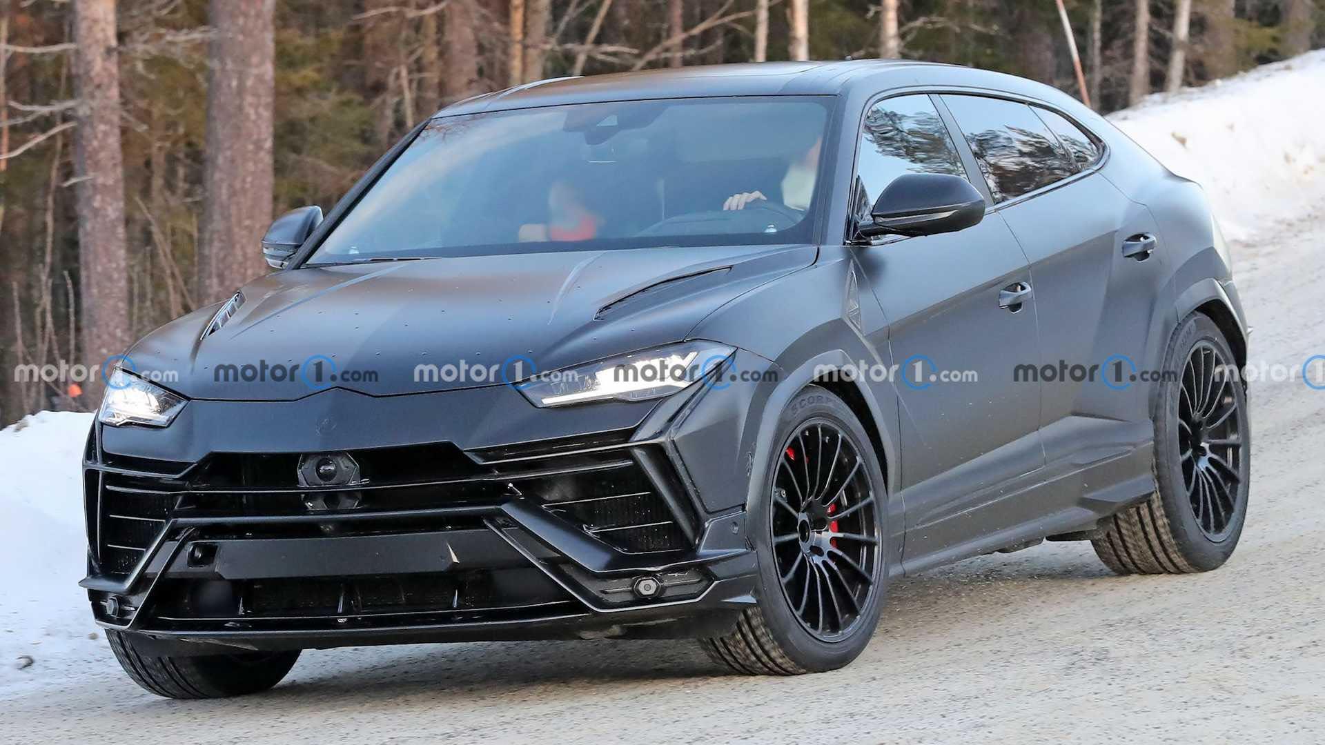 The new Lamborghini Urus captured during testing - LamboCARS